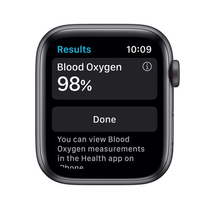 Apple Watch Series 6 (GPS + Cellular, 44MM) Space Gray Aluminum Case with Black Sport Band (Refurbished)