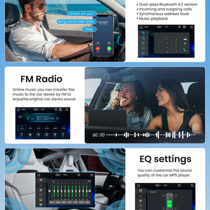 Rimoody autoraadio 1 DIN juhtmevaba Carplay Android Auto 9-tolline IPS eemaldatav ekraan 1 DIN autoraadio IOS/Android Mirror Link FM/USB/EQ/AUX/TF roolil juhtimisega tahavaatekaamera