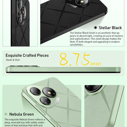 Ulefone Note 19 Android 14 nutitelefon lukustamata - 6GB+32GB/512GB mobiiltelefon ilma lepinguta, 6,56" HD+ nutitelefon, 8MP+5MP kaamera, 5000mAh mobiiltelefon, kahe SIM-kaardiga 4G lukustamata mobiiltelefonid, Face ID/GPS/OTG