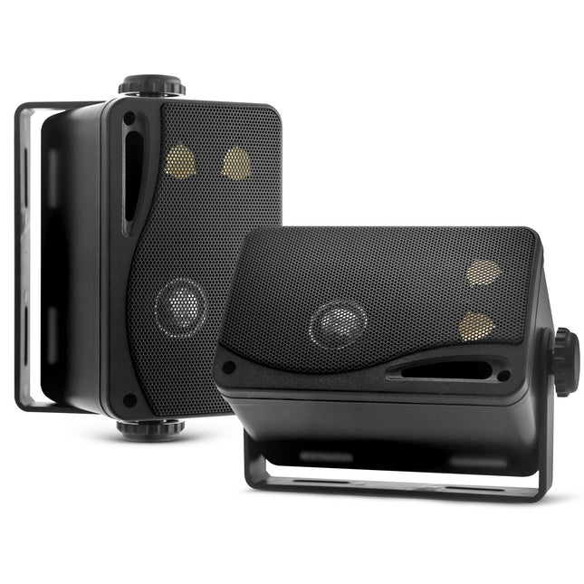 PYLE AUDIO veekindlad kõlarid, 3,5-tollised, 200-vatised, 3-suunalised ilmastikukindlad minikastid, mustad, PLMR24B