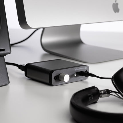 Audioengine 32-bitine D1 kõrvaklapivõimendi ja DAC, kaasaskantav lauaarvuti, eelvõimendi, USB/optilised sisendid, kõrglahutusega heli taasesitus (2. põlvkond)