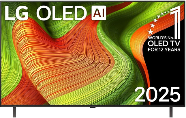 LG OLED55B59LA teler 55-tolline (139 cm) 4K OLED tehisintellektiga teler (α8 Gen2 4K tehisintellektiga protsessor, webOS 25, 120 Hz) [mudeliaasta 2025]