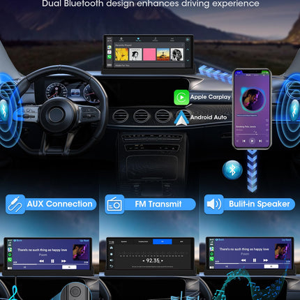 2025. aasta eksklusiivne Carplay Android Auto ekraan alusklambriga 10,26-tolline puutetundlik ekraan autoekraanile tahavaatekaamera, sõbraekraani ja Siri/GOO-gle GPS-navigatsiooniga