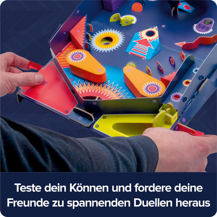FRANZIS 67210 - Retro Pinballi advendikalender, ehita oma täisfunktsionaalne pinballimasin 24 päevaga, plastikvaba, lastele vanuses 8 aastat ja vanemad.