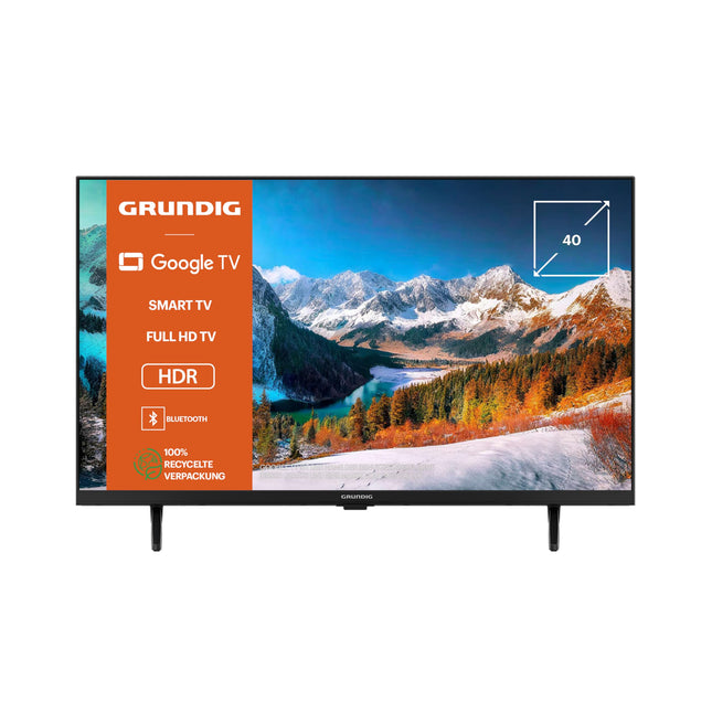 Grundig 40 VOE 64 40-tolline (100 cm) LED-teler, Google TV, Full HD, Dolby Digital, Magic Fidelity, sisseehitatud Chromecast, Bluetooth, nutiteler, hääljuhtimine, must