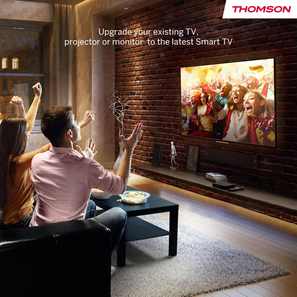 THOMSON Streaming Box 240 | Google TV | 4K UHD | Google Assistant | Google Cast | WiFi | Bluetooth 5.0 | HDMI 2.1 | Dolby Atmos | Dolby Digital+ | HDR10 | 2 GB RAM | 8 GB salvestusruumi