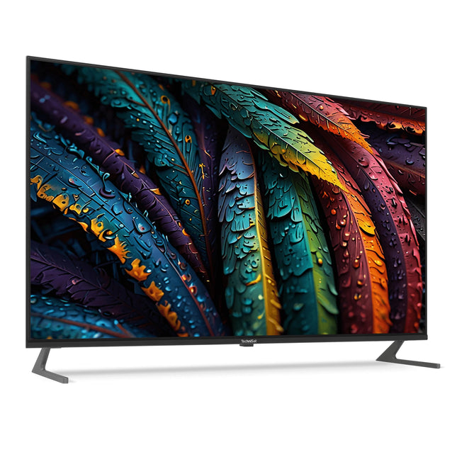 TechniSat TV 65 UHD - 65-tolline/164 cm 4K/UHD nutiteler (kolmekordne tuuner, WiFi, voogedastusrakendused, Bluetooth, USB-salvestus, ajanihkefunktsioon, 2 x 10 vatti) must