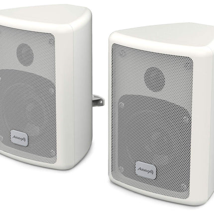 Audibax Pícolo PR-41W Pareja Altavoces Estantería HiFi y Sonorización 75 W Soporte Pared Incluido Blanco
