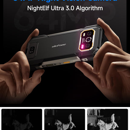 Ulefone Armor 27 Pro Outdoor Mobile Phone 5G Android 14 Smartphone 64MP+50MP+50MP+32MP Camera 24GB + 256GB/SD-2TB 10600mAh Battery, 6.78 inch FHD+ 120Hz, Supports 33W Fast Charging GPS/NFC/OTG