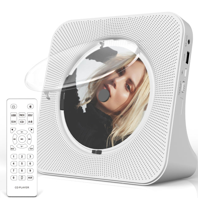 Greadio kaasaskantav CD-mängija Bluetooth 5.0-ga, CD-muusikamängija puldiga, HiFi heli kõlar, tolmukate, LED-ekraan, FM-raadio, toetab AUX/USB-d, kõrvaklapipesa kingituseks, koduseks kasutamiseks