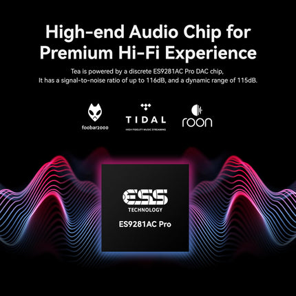 khadas Tea DAC Bluetooth kõrvaklappide võimendi, kaasaskantav DAC HiFi Hi-Res USB DAC 32bit/384KHz, 1160mAh aku 8h Qualcomm QCC5125 LDAC/APTX HD, PCM, DSD, MQA dekooder (sinine)