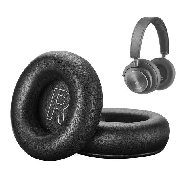 AHG premium-kõrvapadjad, ühilduvad Bang &amp; Olufsen Beoplay H9 3. põlvkonna (ei ühildu H9 ja H9i mudelitega) ja Beoplay HX kõrvaklappidega (must). Kvaliteetne lambanahk, AHG FlexiSoft.
