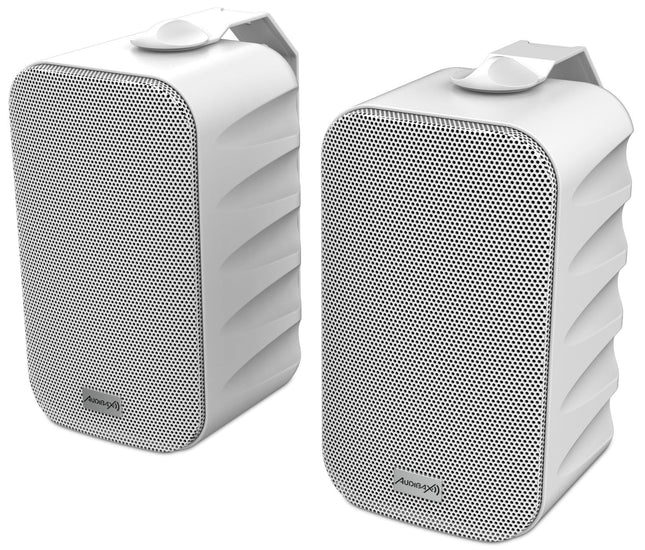 Audibax Delta 52 BT valge Bluetooth-kõlar, suure jõudlusega aktiivne seinakõlar, Bluetooth-ühilduv, kõrgsagedusvahemik (80 Hz–20 kHz), ruumiline heli