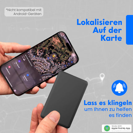 ReFind Skytag Card Finder (iOS only) – Slim and rugged for wallets, bags, and suitcases. Rechargeable tracker, compatible with Apple's Find My app.
