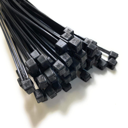 Cable Ties – 450 mm x 4.8 mm – Extra Long Cable Ties – High-Quality Nylon Cable Ties (200 Pack, Black)