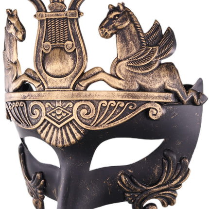 Ubauta maskeraadimask meestele Vintage Roman: Kreeka Rooma gladiaatorile sobiv Halloweeni kostüüm Mardi Gras ball Veneetsia täiskasvanute peo puhastuskostüüm