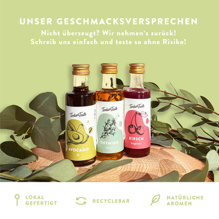 TIMBER TASTE® äädika ja õli kinkekomplekt naistele [ergutav] - 5 suurepärast äädikat ja toiduõli [5x40ml] - toidukarpide komplekt - eriline kinkekomplekt emadepäevaks - emadepäeva kinkekarp emale