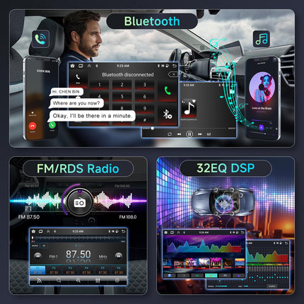 [6G+128G] 8-tuumaline Android-autoraadio FIAT Ducato 3/Peugeot Boxer 2/Citroen Jumper 2 2011-2022 Bluetooth-navigatsiooniga, Hodozzy 9-tollise puutetundliku ekraaniga ja juhtmevaba Carplayga, Android Auto, WiFi, USB, DSP, FM/RDS