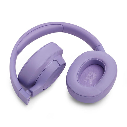 JBL Tune 770 NC – Juhtmevabad kõrvaklapid adaptiivse mürasummutuse ja kokkupandava disainiga – Kuni 70 tundi aku tööaega kiirlaadimisega – Lilla