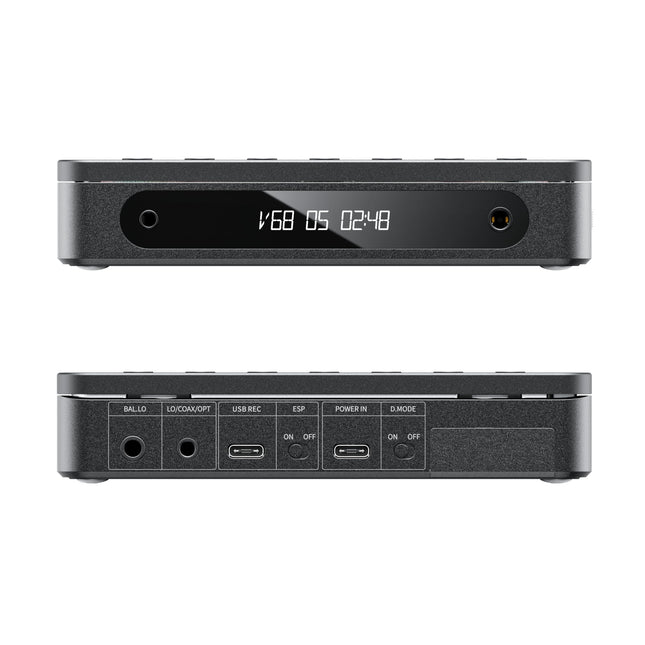 FiiO DM13 multifunktsionaalne kaasaskantav stereo CD-mängija pika tööeaga akuga, toetab USB rippimist, optilised/koaksiaalsed väljundid (3,5 mm/4,4 mm), must Bluetooth