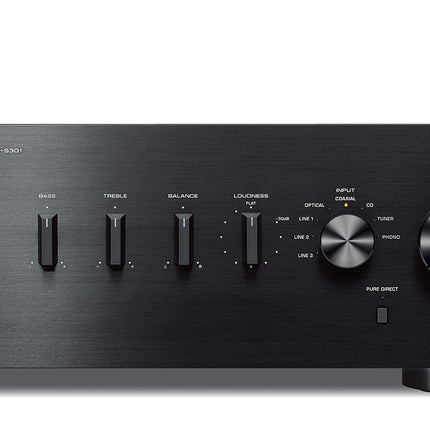 Yamaha A-S301 stereo integreeritud võimendi D/A-muunduriga, must