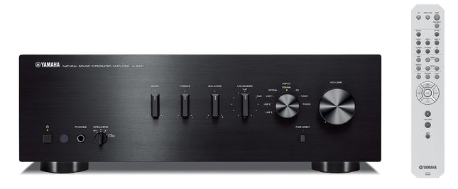 Yamaha A-S301 stereo integreeritud võimendi D/A-muunduriga, must