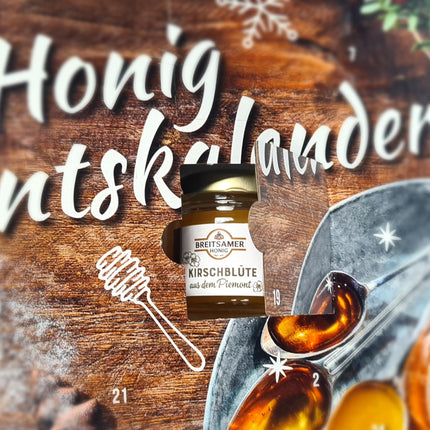 Breitsamer Honey Advent Calendar 2024 A total of 24 selected unique honey specialties in a 40g jar for a surprisingly sweet Advent season (24 x 40g)