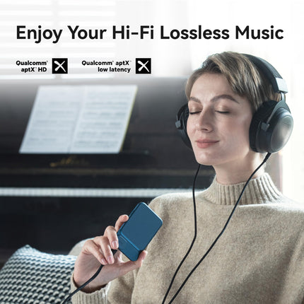 khadas Tea DAC Bluetooth kõrvaklappide võimendi, kaasaskantav DAC HiFi Hi-Res USB DAC 32bit/384KHz, 1160mAh aku 8h Qualcomm QCC5125 LDAC/APTX HD, PCM, DSD, MQA dekooder (sinine)