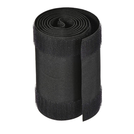 sourcing map Cable Grip Strip, Floor Cable Protector, Cable Protector, Cable Management, 1 m Long, 10 mm Wide, Black