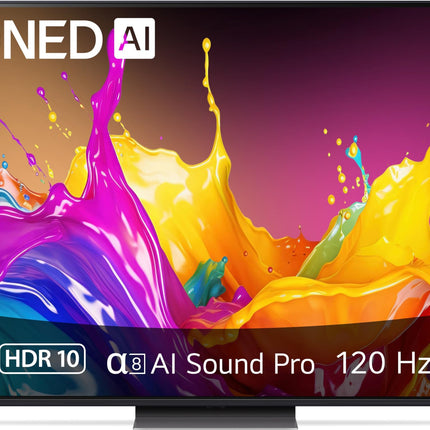 LG 65QNED86T6A televiisor 65" (165 cm) QNED-teler (α8 4K tehisintellektiga protsessor, webOS 24, HDR10, kuni 120 Hz) [Mudeliaasta 2024]