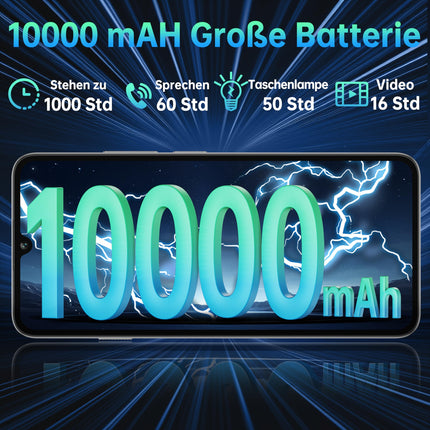 OUKITEL C59 Pro Android 15 nutitelefon lukustamata - 10000mAh 24GB+256GB 6.88-tolline 90Hz mobiiltelefon Odav 13MP+5MP kaamera 120LM taskulamp, NFC, GPS, kahe SIM-kaardiga 4G SIM-kaardita mobiiltelefonid, lilla