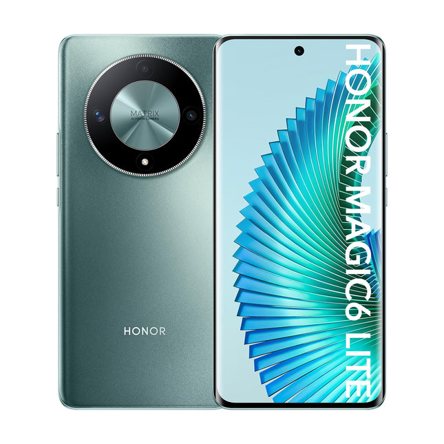 HONOR Magic6 Lite 5G nutitelefon 8+256GB, 120Hz 6.78" AMOLED, 108MP kolmekordne tagakaamera, Android 13, kahekordne SIM-kaart, Google Play, NFC, roheline