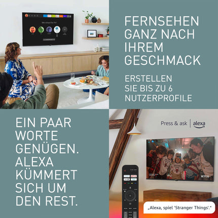Panasonic TV-50W80AEZ, W80 seeria 50-tolline 4K Ultra HD LED-nutiteler, 2024, Fire TV, Dolby Vision ja Atmos, mängurežiim Plus, Alexa hääljuhtimine, Airplay, must