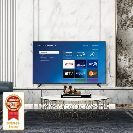 METZ Blue Roku TV, FHD nutiteler, 40 tolli, 100 cm, kolmekordse tuuneriga teler, WiFi-ga teler, HDMI, 40MTD3011Z