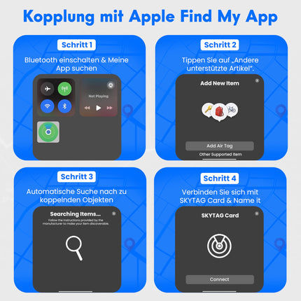 ReFind Skytag Card Finder (iOS only) – Slim and rugged for wallets, bags, and suitcases. Rechargeable tracker, compatible with Apple's Find My app.