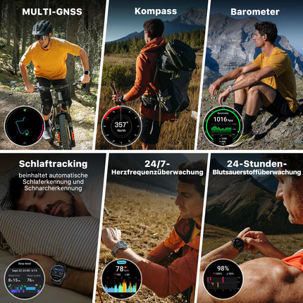 Ticwatch Atlas nutikell meestele Android Wear OS nutikell 90-tunnine aku 110+ treeningrežiimi Soojuskaart Kukkumistuvastus Tervise- ja fitness-jälgija 5 sularahaautomaati GPS-kompass Ainult Androidiga ühilduv (hall)