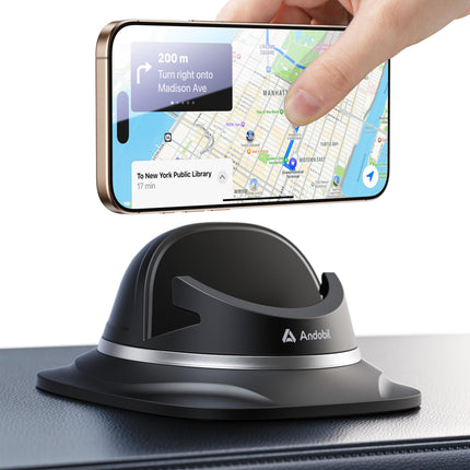andobil 2025 Upgrade Car Phone Mount Dashboard [1-Second Placement] - Car Phone Holder for iPhone 16/15/14/13/12/11 Pro Max Samsung S24 Ultra S23