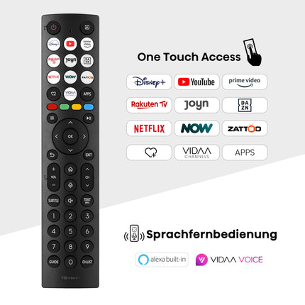 Hisense 43E6NT 108cm (43 inch) TV, 4K UHD Smart TV, Precision Color, HDR, Dolby Vision, 60Hz, Triple Tuner DVB-C/S/S2/T/T2, WiFi, HDMI 2.1, Bluetooth, Alexa Built-in, Black, [2024]