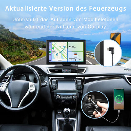 Plimptoni 9-tolline autoekraan juhtmevaba CarPlay ja Android Auto funktsiooniga, IPS-puuteekraan, digitaalne meediavastuvõtja peegellingiga, reaalajas navigatsioon, BT, AUX, L2