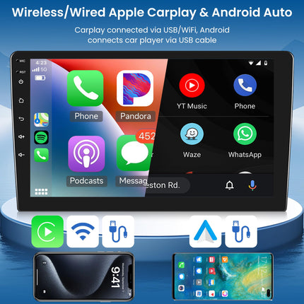2G+64G Android autoraadio 2 DIN VW Magotan/CC Passat B7/B6 2010-2015 koos Apple Carplay, Android Auto Navi, GPS, WIFI, 10,1-tolline autoraadio peegliühendusega, Bluetooth, FM/RDS, DAB/OBD/DVR/SWC tahavaatekaamera