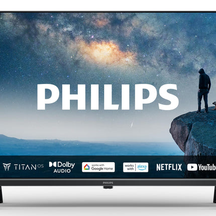 Philips 40PFS6009 FHD LED Smart TV - 40-inch display with pixel-precise HD Titan OS platform and Dolby Digital - Works with Alexa and Google Assistant - Matte Black