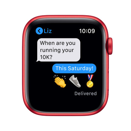 Apple Watch Series 6 (GPS, 44MM) aluminum case (PRODUCT)RED with (PRODUCT)RED sports strap (refurbished)