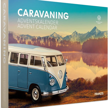 FRANZIS 55115 - Haagissuvila advendikalender, VW Bulli T1 metallmudeli komplekt mõõtkavas 1:24, koos 52-leheküljelise raamatuga