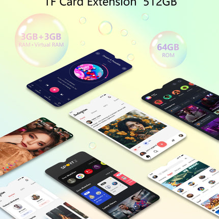 Ulefone Note 19 mobiiltelefon Android 14, 6GB RAM+64GB ROM/SD-512GB, 6,56" HD+ Octa Core, 5000mAh aku, 8MP+5MP kaamera, nutitelefon ilma lepinguta, kahe SIM-kaardiga 4G/Face ID/GPS/OTG-must