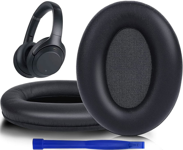 SOULWIT valknahast vahetuskõrvapadjad Sony WH-1000XM3 (WH1000XM3) kõrvaklappidele, pehme valknahast vahetuspadjad, müra isoleeriv mäluvaht