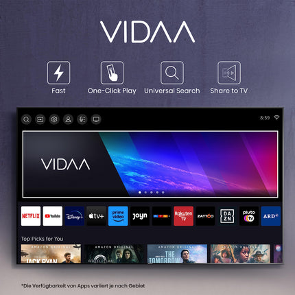Hisense 75E7KQ QLED nutiteler 189 cm (75 tolli), 4K, HDR10, HDR10+ dekodeerimine, HLG, Dolby Vision, DTS Virtual, 60Hz paneel, Bluetooth, sisseehitatud Alexa, VIDAA Voice, antratsiithall