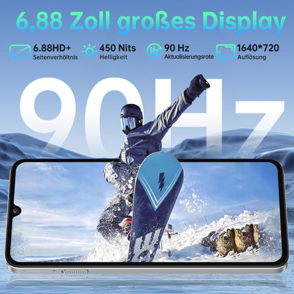 OUKITEL C59 Pro Android 15 nutitelefon lukustamata - 10000mAh 24GB+256GB 6.88-tolline 90Hz mobiiltelefon Odav 13MP+5MP kaamera 120LM taskulamp, NFC, GPS, kahe SIM-kaardiga 4G SIM-kaardita mobiiltelefonid, lilla