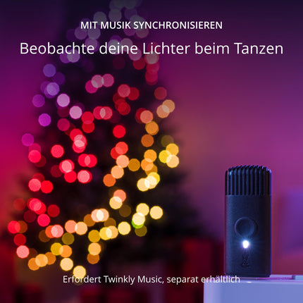Twinkly Strings USB-C Pearls 100 LED-i, pärlikujulised LED-haldjatuled, RGB LED-tuled, mitmevärvilised, valentinipäeva tuled, ühildub Alexa ja Google Home'iga, USB-C, läbipaistev kaabel, 6 m