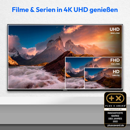MEDION X14332 (MD 31410) 108 cm (43-tolline) QLED-teler (Fire TV, 4K nutiteler, Dolby Vision HDR, Dolby Atmos, Netflix, Prime Video)