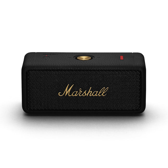 Marshall Emberton II Bluetooth Portable Speaker, Wireless, Water Resistant - Black and Brass